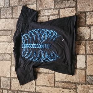 Y2k Fifth Sun Glowing Skeleton T Shirt